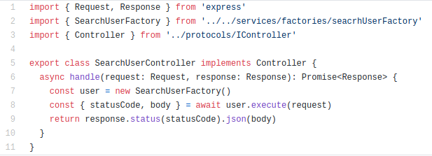  Aplicação de Mediator no Backend 